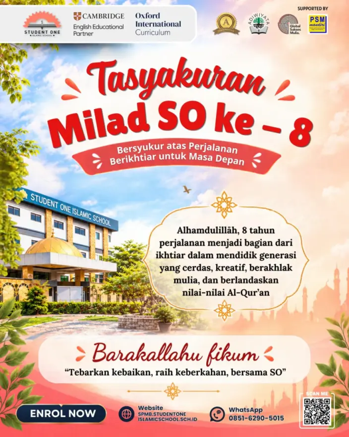 Pemerintah Desa Curug Sampaikan Ucapan Selamat Milad ke-8 Student One Islamic School